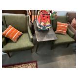 Pair of MCM Green Chairs
