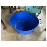 Blue Metal Wash Bin