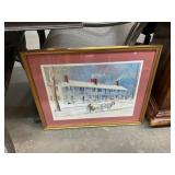 Rices Hotel Hughletts Tavern Winter Print
