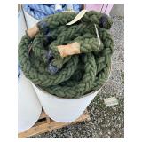 2 1/2 Green Braid Rope Lot of 6