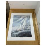 Sailing the Bay Evans 92 Print