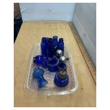 Cobalt Blue Glassware Lot