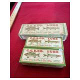 3 Vintage Creek Chub Bait Co Empty Lure Boxes