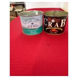2 Crab Meat Cans