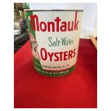 Montauk Seafood VA 223 Fulton NY Gallon Oyster Can