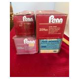 4 Vintage Penn Fishing Reel Boxes
