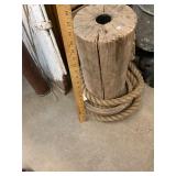 Antique Nautical Mast Piece with Hoop