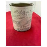W A Adams Accomac VA Gallon Oyster Can