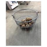 Antique Oyster Basket and Floats