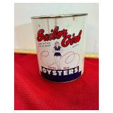 Edwin Plitt Sailor Girl Gallon Oyster Can