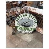 Abrams Setter Oysters Porcelain Montague VA Sign