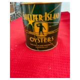 Shelter Island GreenPort NY 1/4 Gallon Oyster Can