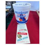 JW Ferguson Remlik Flat and Plastic Oyster Cans