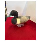 Lathe Carved Wooden Duck Decoy