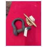 Brass Cleat and Large Anchor Buckle