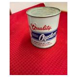 Harrison Oysters Tilghman MD 679 Pint Oyster Can