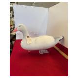 Carved Wooden Snow Goose