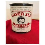 Silver Sea White Stone Gallon Oyster Can