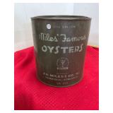 JH Miles Norfolk VA 214 Gallon Oyster Can