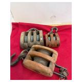 3 Antique Blocks