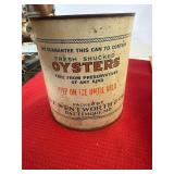 Wentworth Triangle Baltimore MD Gallon Oyster Can