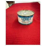 Cooks Bena VA 394 8oz Oyster Can
