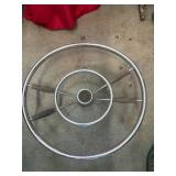 Vintage Sailboat Ships Wheel