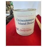 Chincoteague Island Brand VA 223 Gallon Oyster Can
