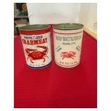 2 Crab Meat Cans