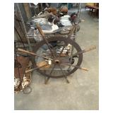 Antique 30" Brass Ships Wheel