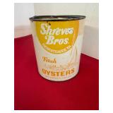 Shreve Bros Chincoteague Gallon Oyster Can