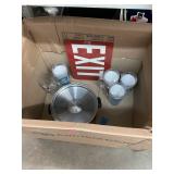 Snap On Mugs, Pot, Exit Sign