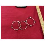 3 Sterling Bracelets
