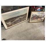 2 Piece Art Lot Great Falls of the Potomac River
