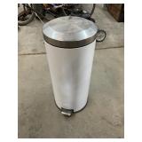Metal Flip-Lid Trash Can