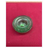 Nesting Green Depression Glass Uranium Ashtrays