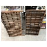 2 Antique Printers Tray