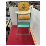 Tin Litho Doll High Chair