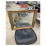 Antique Gold Framed Mirror