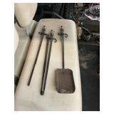 French Bayonet Fireplace Irons Tools