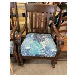 Nautical Upholstered Rocking Chair