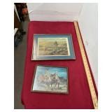 2 Vintage Western Framed Prints