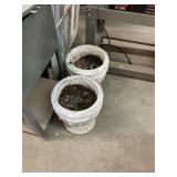 2 Concrete Planters