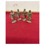 4 WW1 Barclay Lead Soldiers