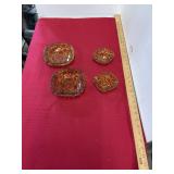 4 Vintage Ash Trays