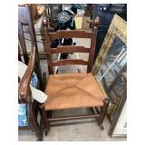 Antique Rush Bottom Rocking Chair