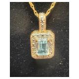 14K Chain With 925 Pendant