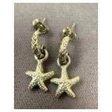.925 Starfish Earrings