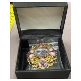 Large Enamel Brooch