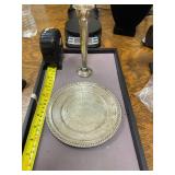 Sterling Dish & Weighted Sterling Bud Vase
